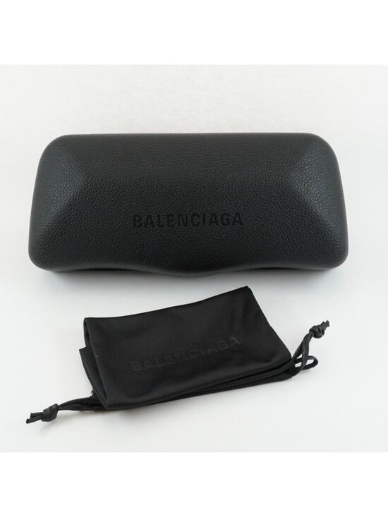 Balenciaga BB0329S 004 Sunglasses Transparent Dark Mauve Cat Eye Frame main image 6